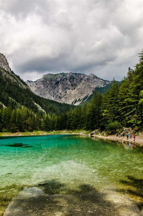 Green Lake Austria Summer tourist attraction | Stock image | Colourbox