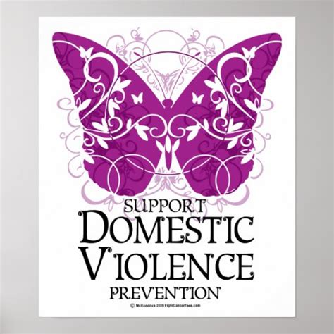 Domestic Violence Butterfly Poster | Zazzle