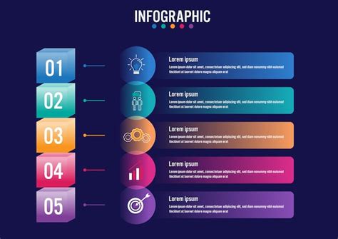 Premium Vector | Business infographic labels template