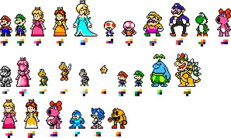 Custom 8-bit Mario Characters by geno2925 on DeviantArt