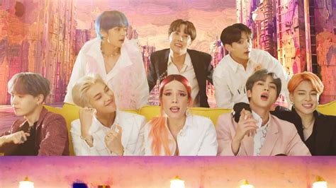 BTS and Halsey Released Their “Boy with Luv” Music Video | Teen Vogue