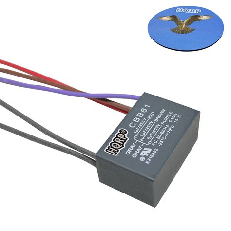 HQRP Capacitor for Harbor Breeze Ceiling Fan 4uf+5uf+6uf 5-Wire plus HQRP Coaster - Walmart.com ...