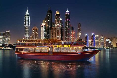 Dubai Marina Dhow Boat Buffet-Dinner Cruise with Transfers 2024