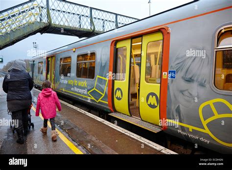 merseyrail train at maghull train station Liverpool UK Stock Photo ...