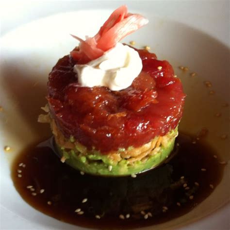 OMG!!!! Ahi Tuna Tower from The Ocean Club at Easton Town Center, Columbus,Ohio! Tuna Appetizer ...