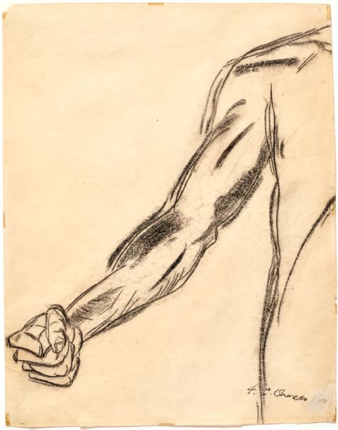 Study of extended right arm with clutched hand, 1932 | San José Museum of Art