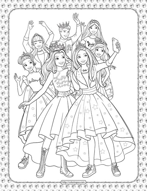 Barbie Princess Adventure Coloring Pages 35