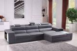 Divani Casa Polaris Mini - Contemporary Bonded Leather Sectional Sofa – Classic 2 Modern ...