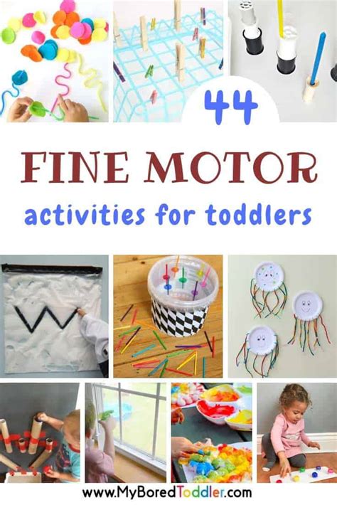 Fine Motor Activities for Toddlers - My Bored Toddler