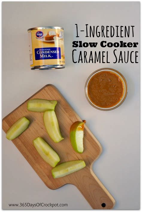 1-Ingredient Slow Cooker Caramel Sauce Recipe - 365 Days of Slow Cooking and Pressure Cooking