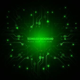 Free Vector | Green technology background