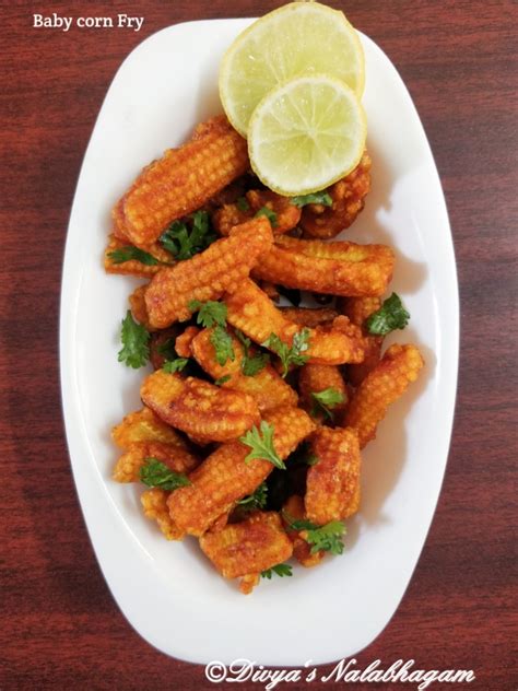 Baby Corn Fry - Divya's Nalabhagam