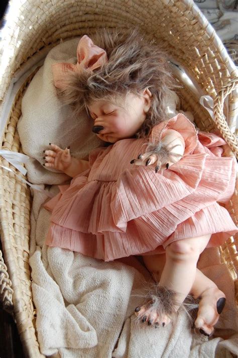 Baby Werewolf Pup OOAK Art Doll | Art dolls, Creepy toys, Scary dolls