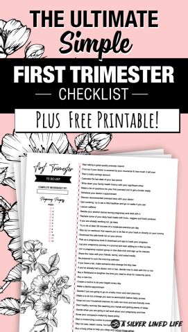 40 Things You MUST DO Before Your First Trimester Is Over + FREE Printable! - Cape & Apron