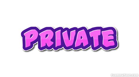 private Logo | Free Logo Design Tool from Flaming Text