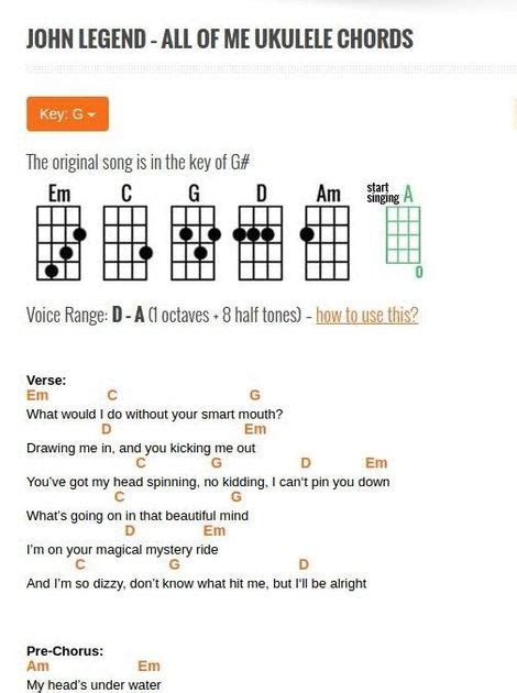 You And I John Legend Chords - Sheet and Chords Collection