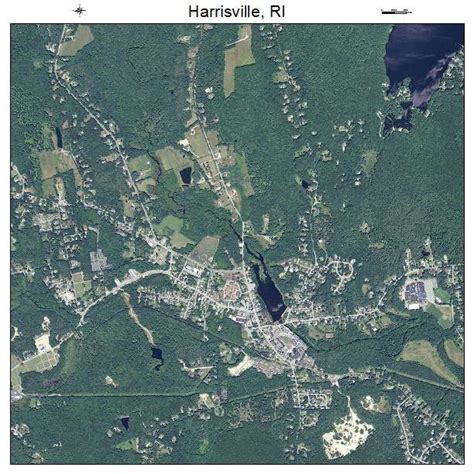 Aerial Photography Map of Harrisville, RI Rhode Island