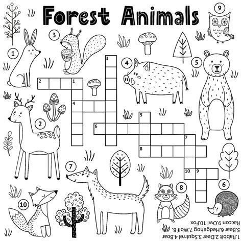 Crossword Puzzles Coloring Page Coloring Pages