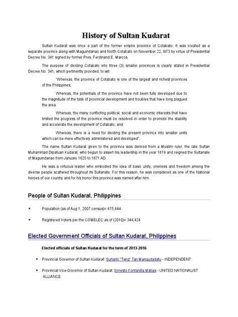 History of Sultan Kudarat | Philippines | Religion And Belief