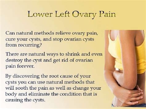 Lower Left Ovary Pain