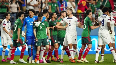 Fiery soccer game between US and Mexico ends early amid homophobic ...