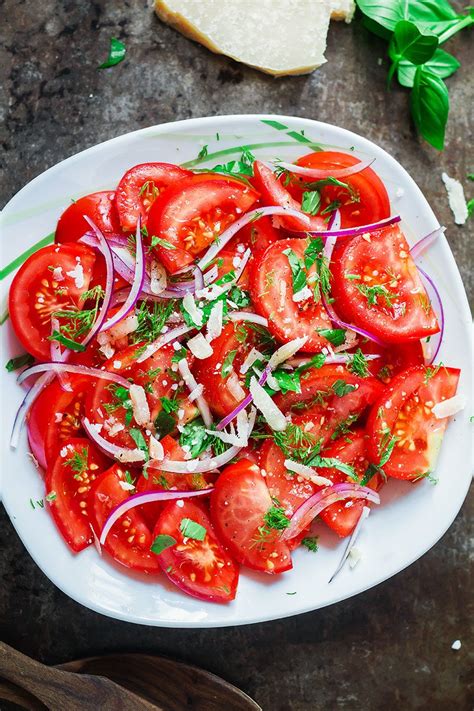 Fresh Herbs and Tomato Salad Recipe — Eatwell101