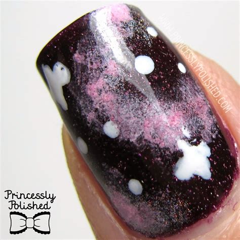 Princessly Polished: Glow-in-the-Dark Galaxy Manicure