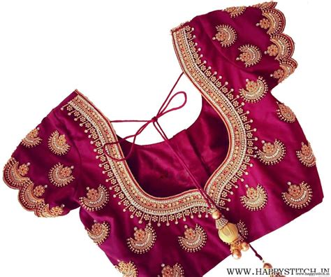 Aari Work – Hand Work Design – Maggam Work – Bridal Blouse Designs – 183 – AariWorkBlouse.Com