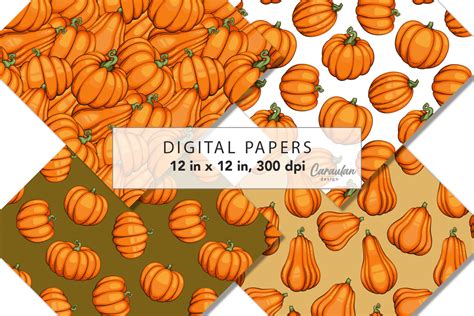 Thanksgiving Background, Pumpkin Pattern Graphic by CaraulanDesign · Creative Fabrica