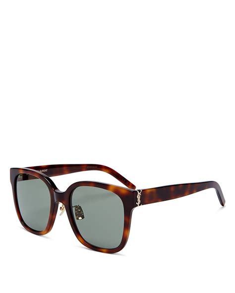 Saint Laurent Square Sunglasses, 55mm | Bloomingdale's