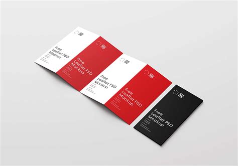 Free Four Fold Brochure Mockup (PSD)