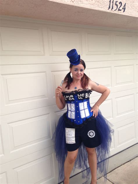 My TARDIS costume. | Dr who costume, Tardis costume, Doctor who