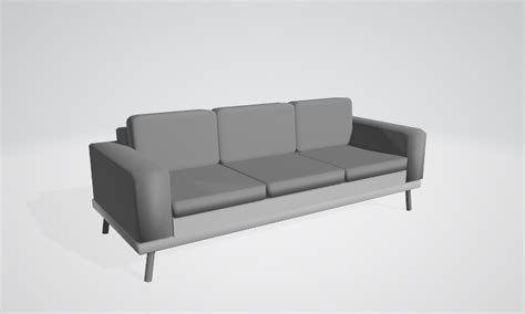 Sofa Free 3D Model - .blend .obj .3ds .fbx - Free3D