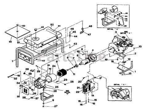 Generac 9586-0 - Generac 3,500 Watt Portable Generator Generator Repair ...