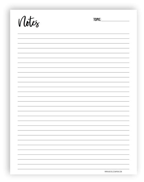 FREE PRINTABLE! Use this free Note Pad printable to make notes, create lists, and more! No email ...