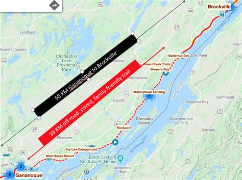 Itinerary-Gananoque to Brockville | Great Lakes Waterfront Trail