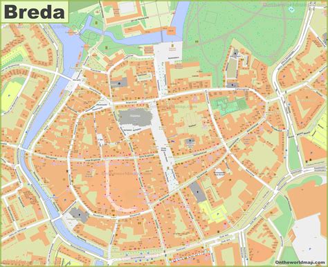 Breda City Center Map