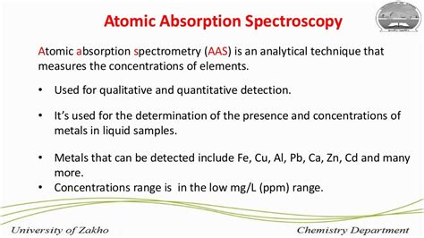 Flame Atomic Absorption Spectroscopy