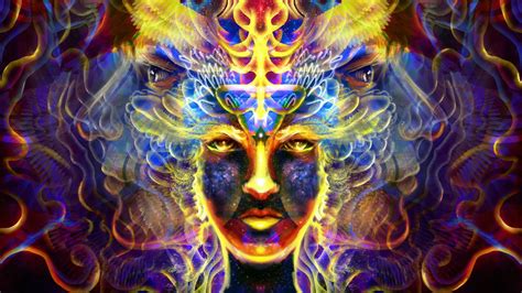 #trippy #psychedelic #colorful #fractal #1080P #wallpaper #hdwallpaper #desktop | Abstract girl ...