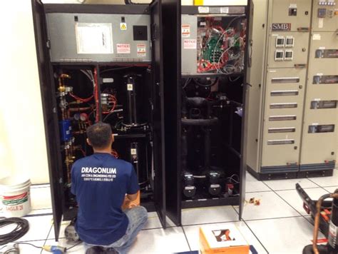 Dragonlim Aircon & Engineering Pte Ltd: Replacement of the compressor of the CRAC unit