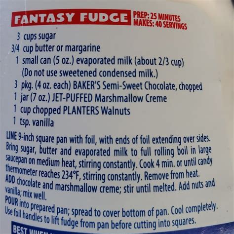 Fudge Recipe Using Jet Puffed Marshmallow Creme at Lori Christensen blog