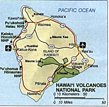 Hawaii Volcanoes National Park Directions