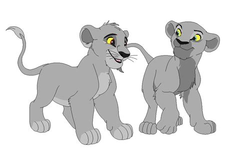 Simba and Nala as cubs base by LinaEnell on DeviantArt