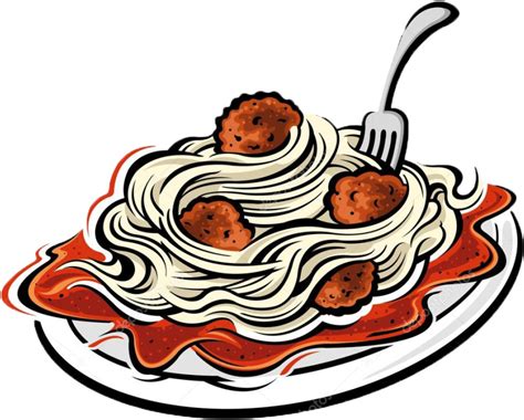 Spaghetti Dinner Fundraiser - Cartoon Pasta And Meatballs Clipart ...