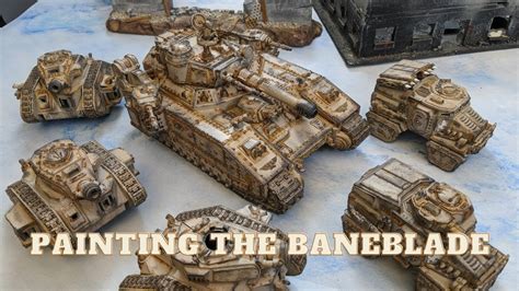 Beer&Batreps Astra Militarum Baneblade Painting Turtorial - YouTube