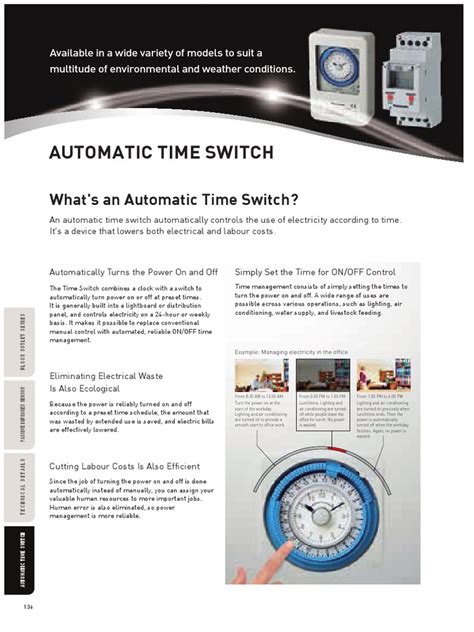 Automatic Time Switch | PDF | Alternating Current | Switch