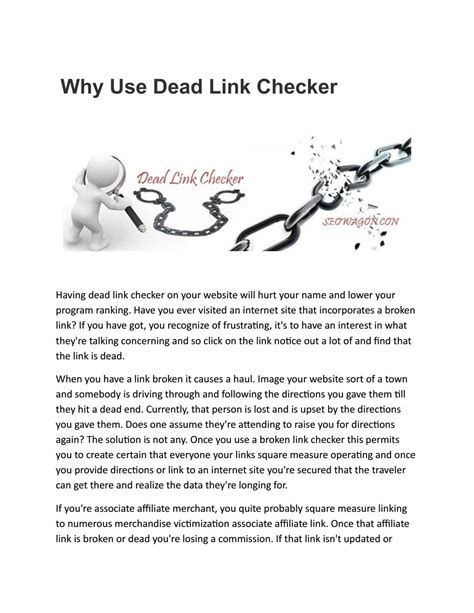 Why Use Dead Link Checker by Jessica G. Hurt - Issuu