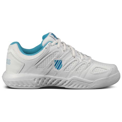 K-Swiss Womens Calabasas All Court Tennis Shoes - White/Blue ...