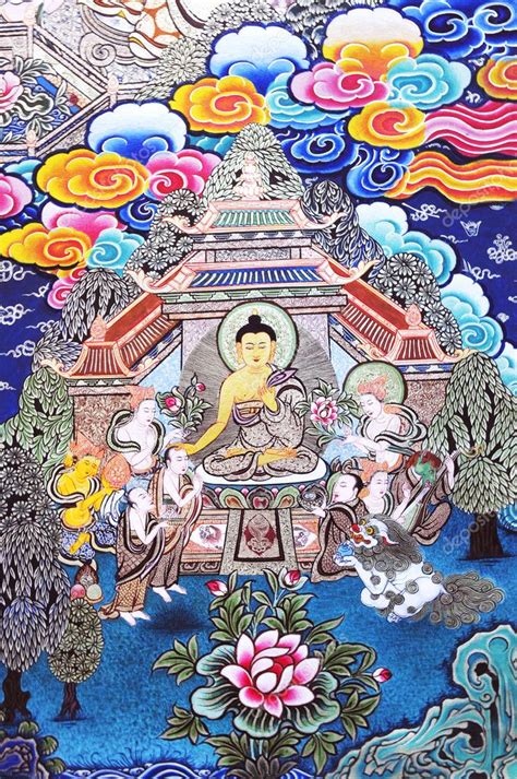 Buddhism painting artwork of tibet — Stock Photo © zenjung #3293927