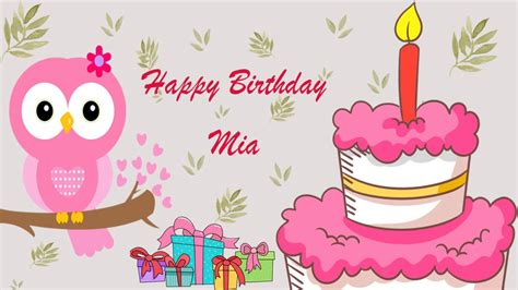 Happy Birthday Mia Image Wishes General Video Animation - YouTube